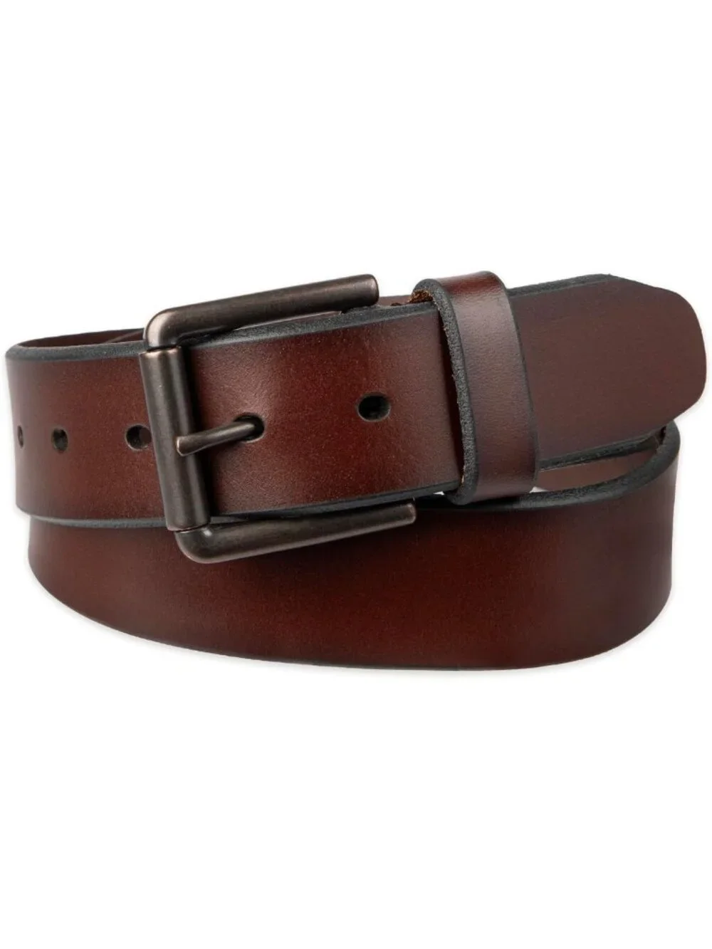 Men's Leather Casual Belt - Everyday Style, Regular & Big Tall Sizes, Versatile